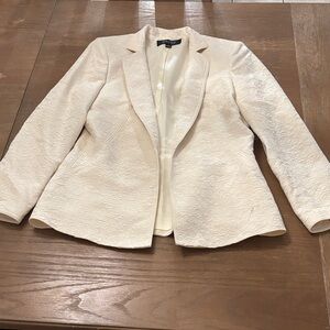 Kasper Cream Textured Blazer